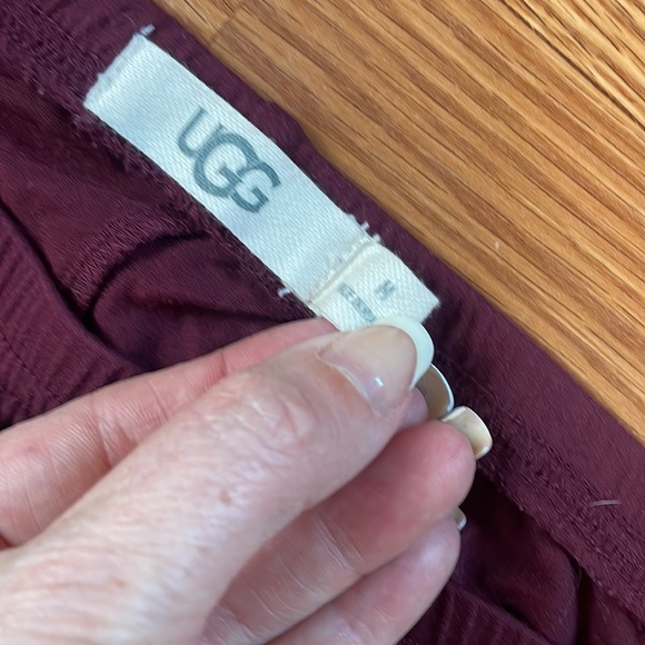 UGG Burgundy Maroon Modal and Elastane Pajama Pants Size Medium - Picture 2 of 7